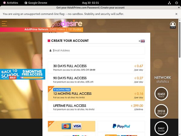 Account For Digitaldesire.com Free