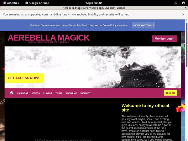 Aerebella Magick Website