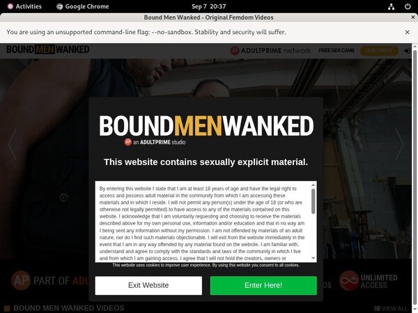 Boundmenwanked.com Upcoming