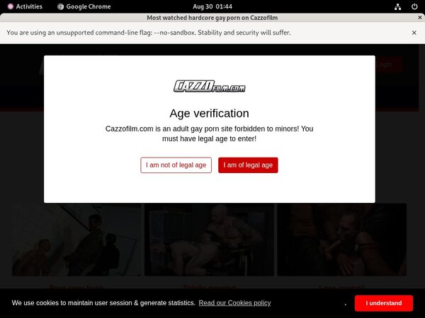 Cazzo Sign Up Form