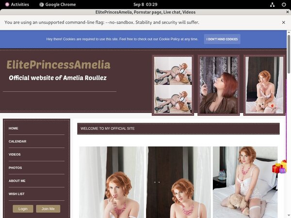 Eliteprincessamelia.modelcentro.com Free Login And Password