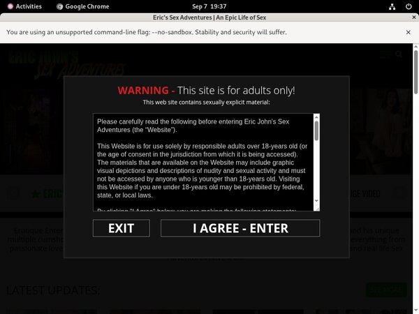 Ericjohnssexadventures.com Vend-o.com