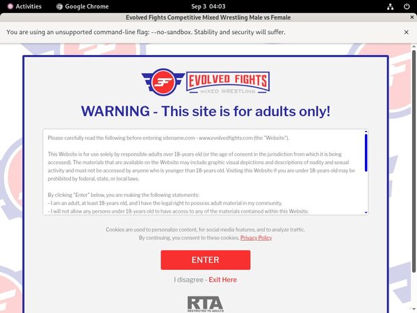 Evolvedfights.com Renew Password