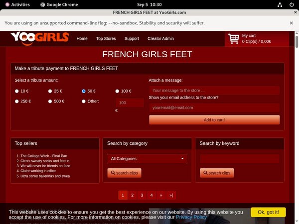 FRENCHGIRLSFEET Pay Using