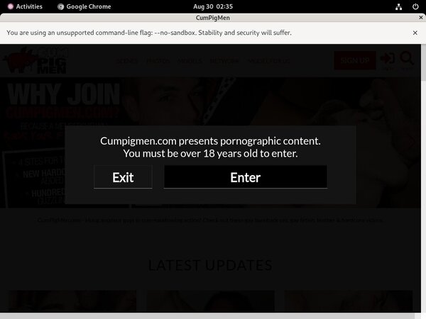Free Cum Pig Men Membership Trial