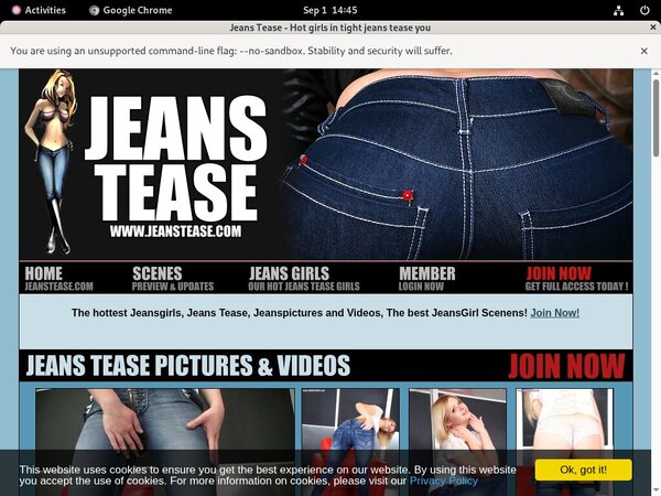 Jeanstease.com Full Version