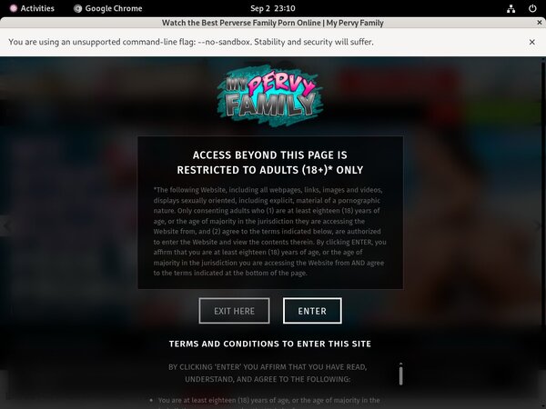 Mypervyfamily.com Page