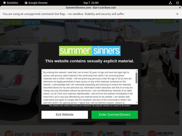 New Summersinners.com Discount Deal