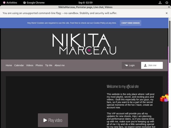 Nikitamarceau.modelcentro.com Trial Member