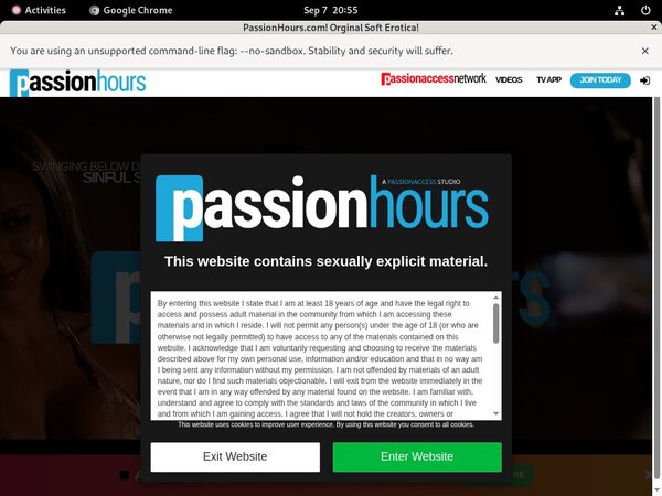 Passion Hours Account Logins