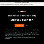 Sexlikereal Discounted Membership