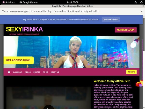 Sexyirinka.modelcentro.com Free Trial Account