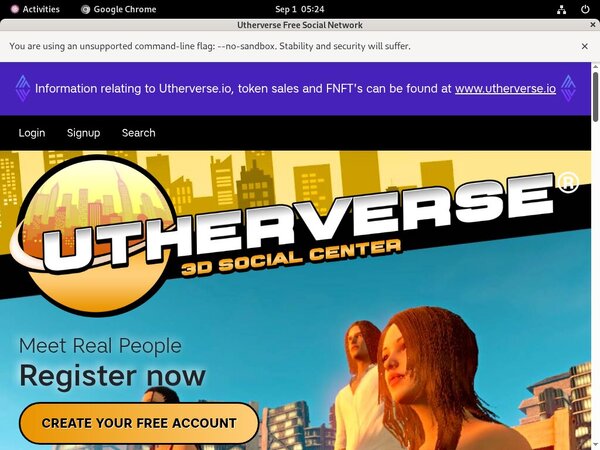 Utherverse Working Account