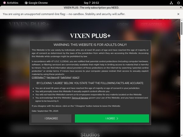 Vixen Plus Member Access