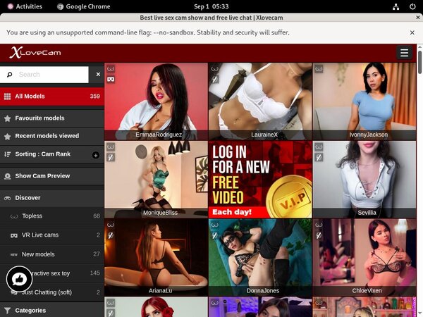 X Love Cam Network Login