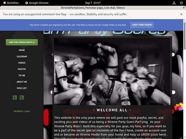Trial Membership For XtremePartyGoers